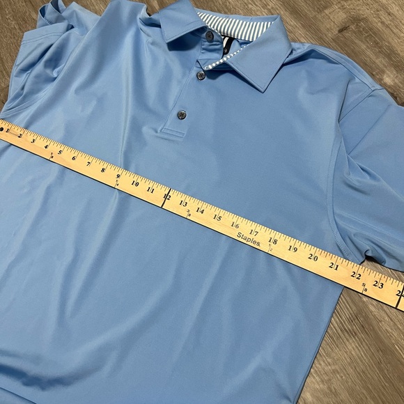 FootJoy Men’s Performance Polo, light blue, EUC size M‎ - Picture 5 of 6